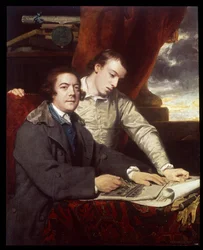James Paine, arquiteto e seu filho, James, 1764